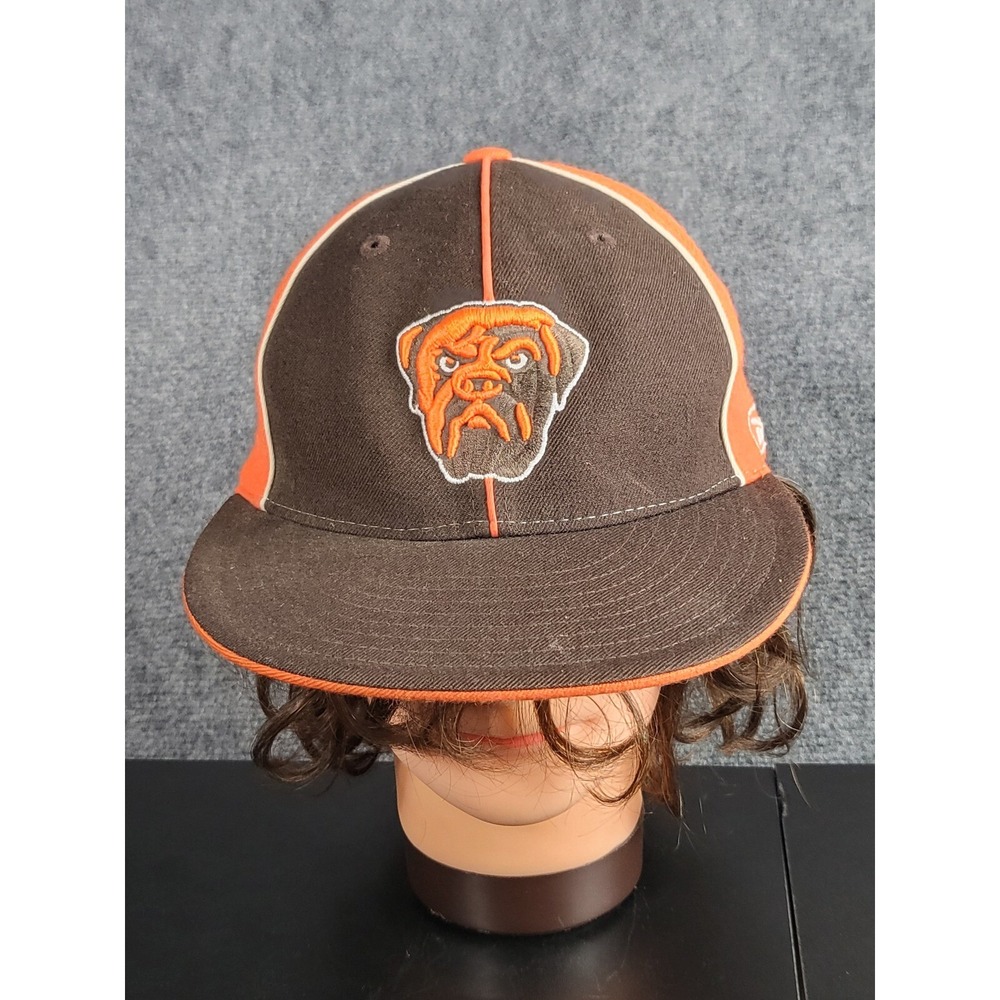 Cleveland Browns Reebok Fitted Hat Sz 7 1/8 Vintage NFL Wool Cap Bulldog Logo